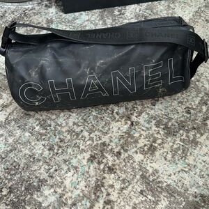 Vintage CHANEL Sport Duffle Bag in Black